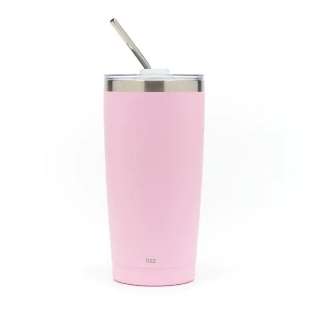 Vaso Termico Con Tapa Y Sorbete 590 ml ROSA