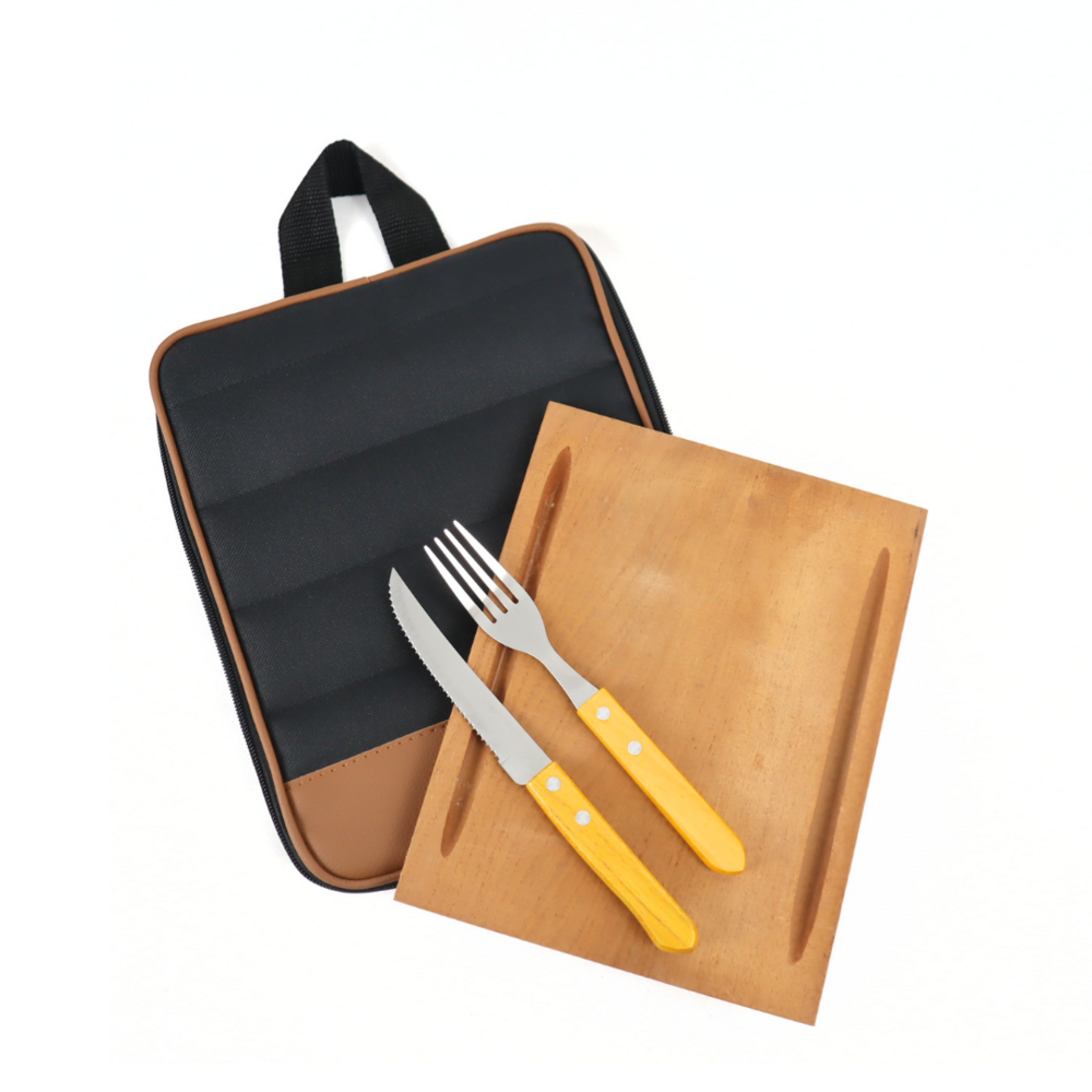 Set De Asado Estuche Cordura (74-Neg)