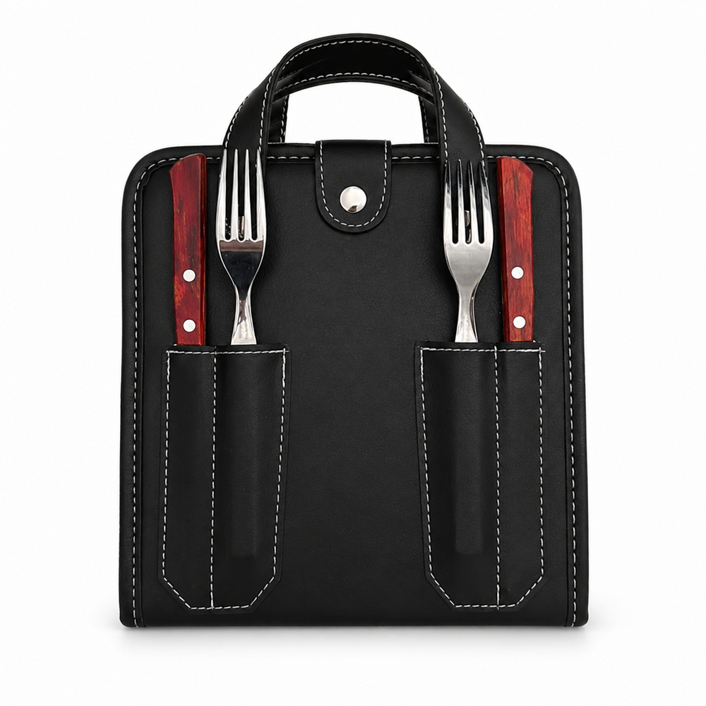 Set De Asado Rigido Doble /Cub Tramontina Dynamic (1028 Neg)