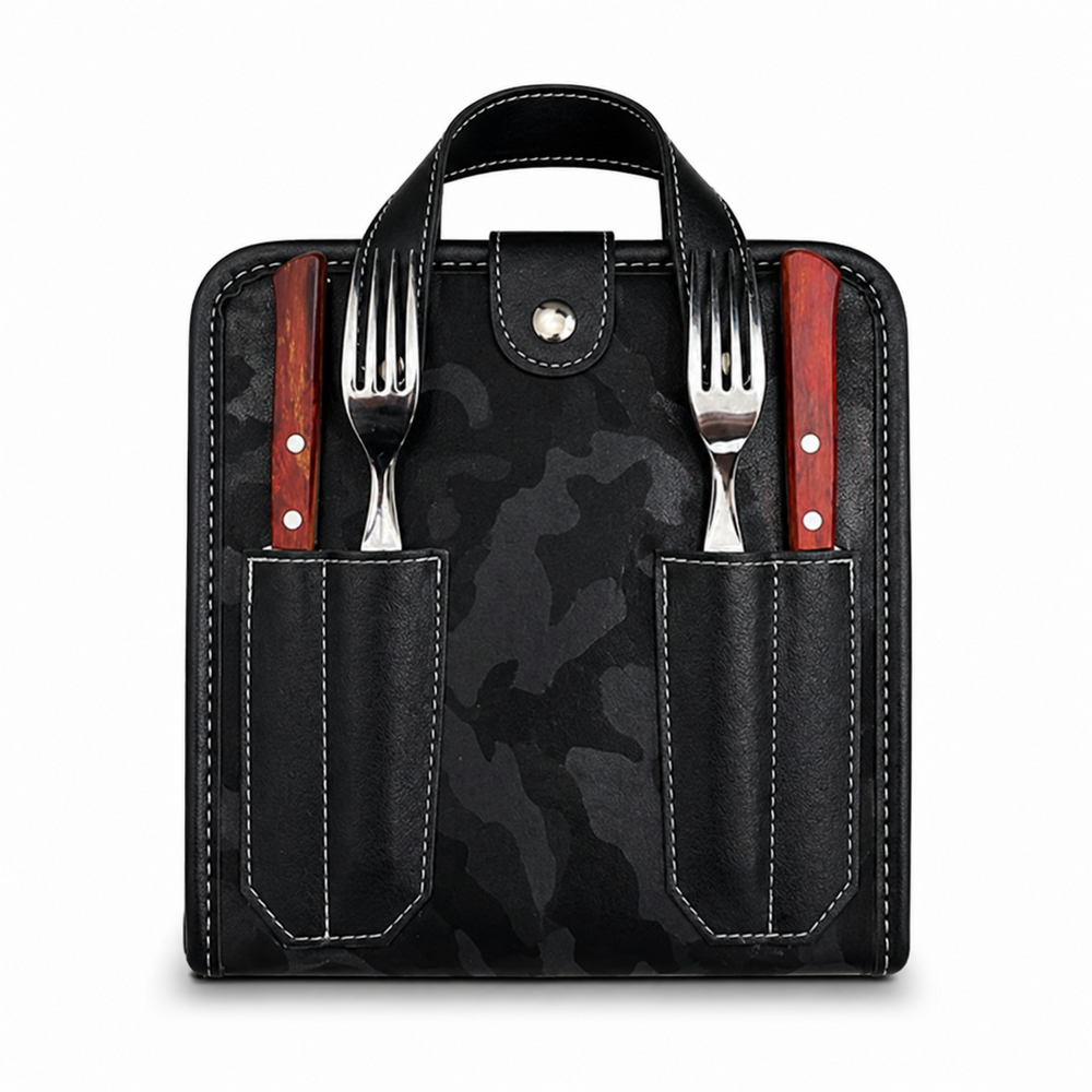 Set De Asado Rigido Doble /Cub Tramontina Dynamic (1028 Diseño)