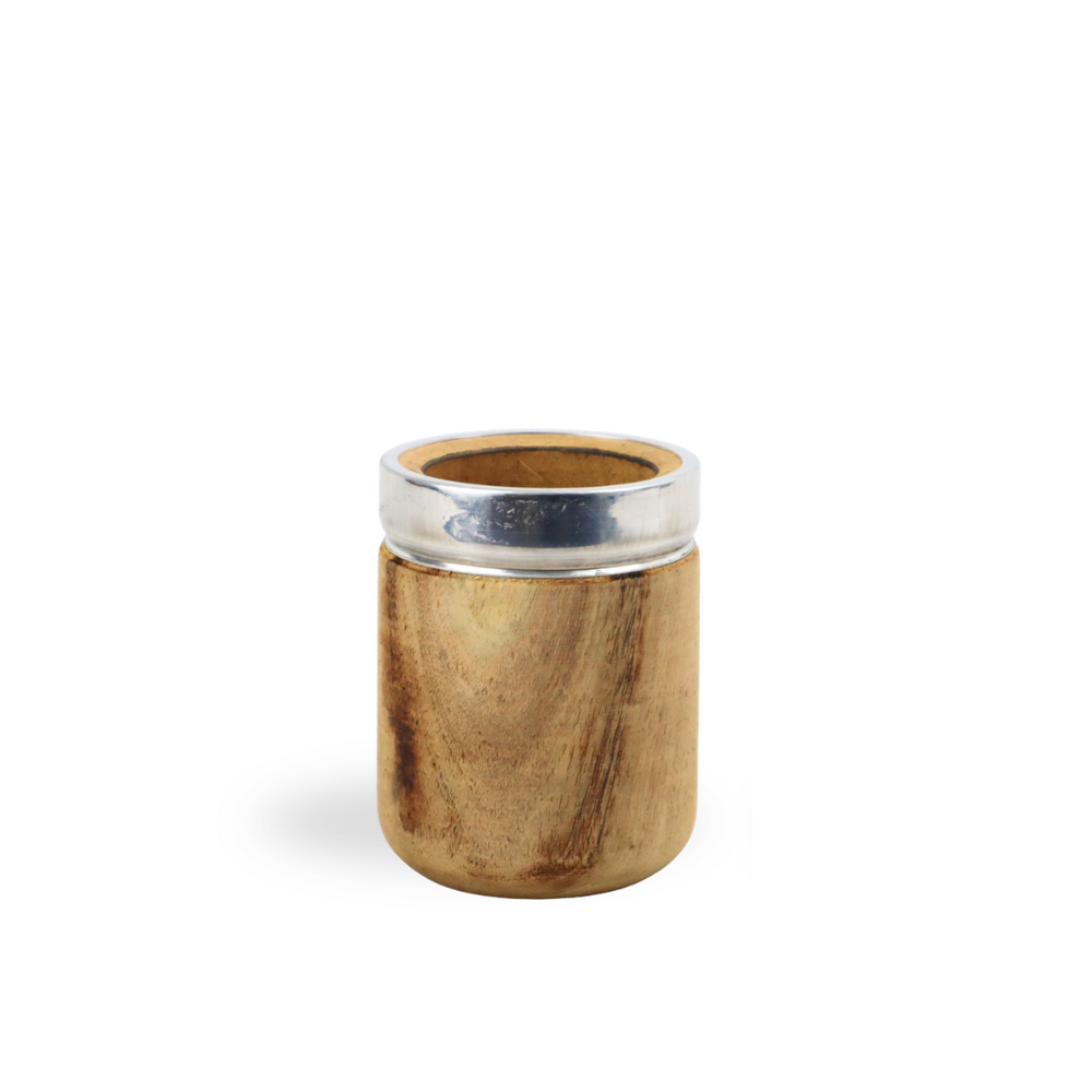 Mate Recto Virola Aluminio Algarrobo