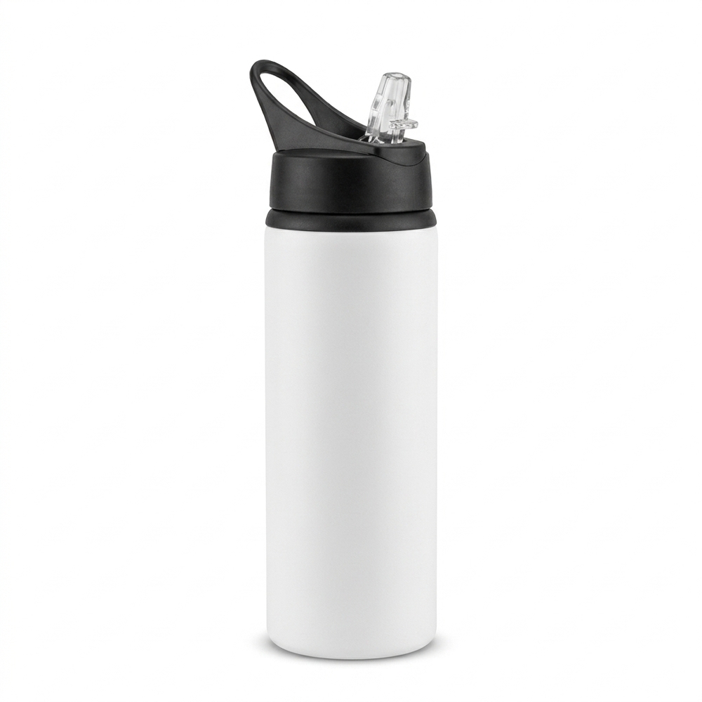 Botella Aluminio Con Asa 750ml Blanco | 9073