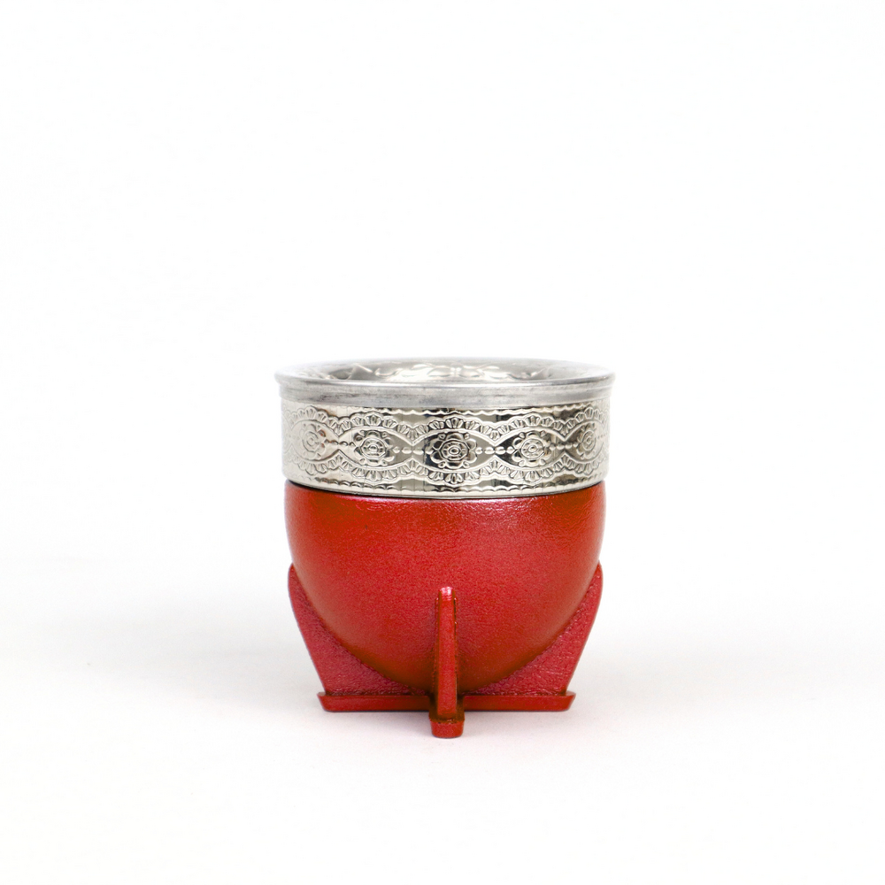Mate Imperial Vegano Chico Rojo con Detalles